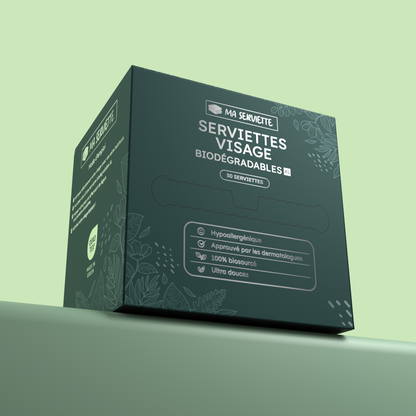 Serviettes visage biodégradables XL